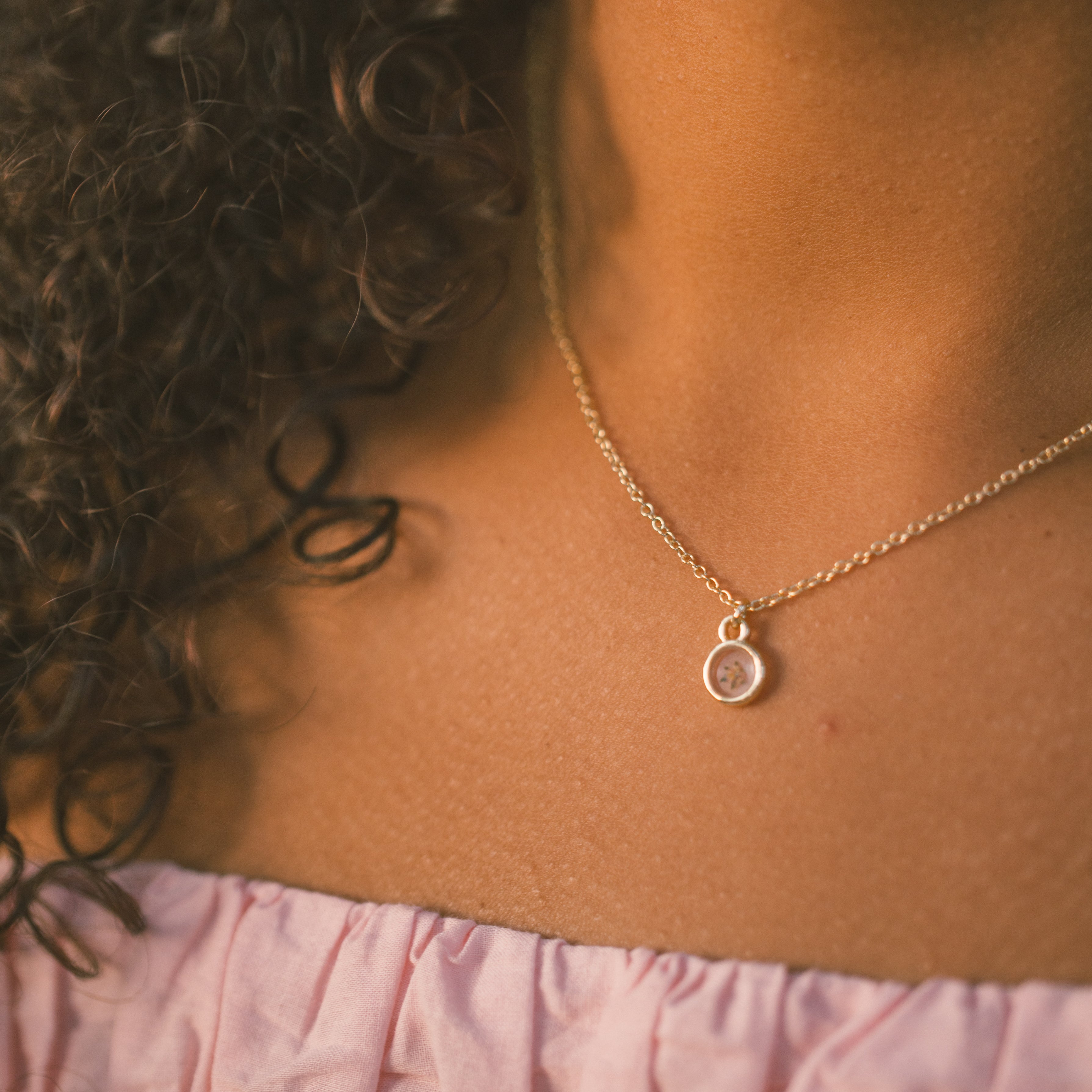 Pressed Floral Necklace - Pressed Floral Wedding Bouquet Preservation